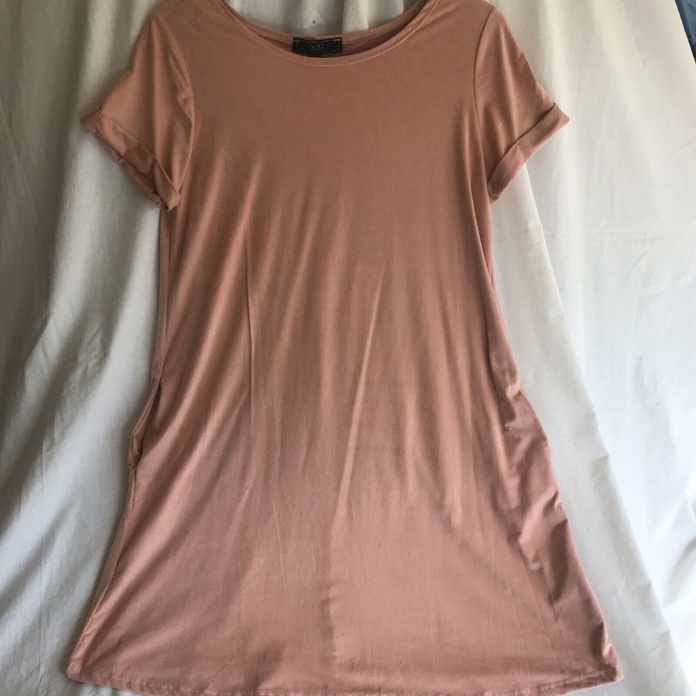 Vibe SZ LG Dress Tunic Soft Microfiber ChamoisEUC